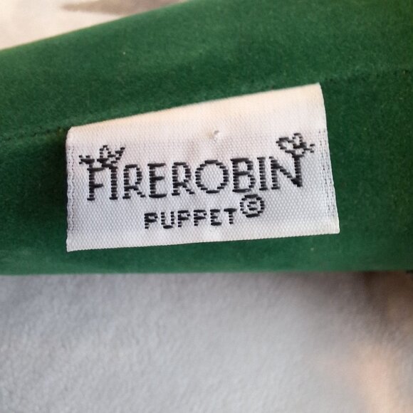Fire Robin Christmas Cone Puppet Elf Santa Green Velvet Lobster 16" Vermont Made - Picture 7 of 12